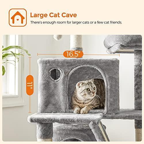 61 Inches Cat Tree with Bed FredCo