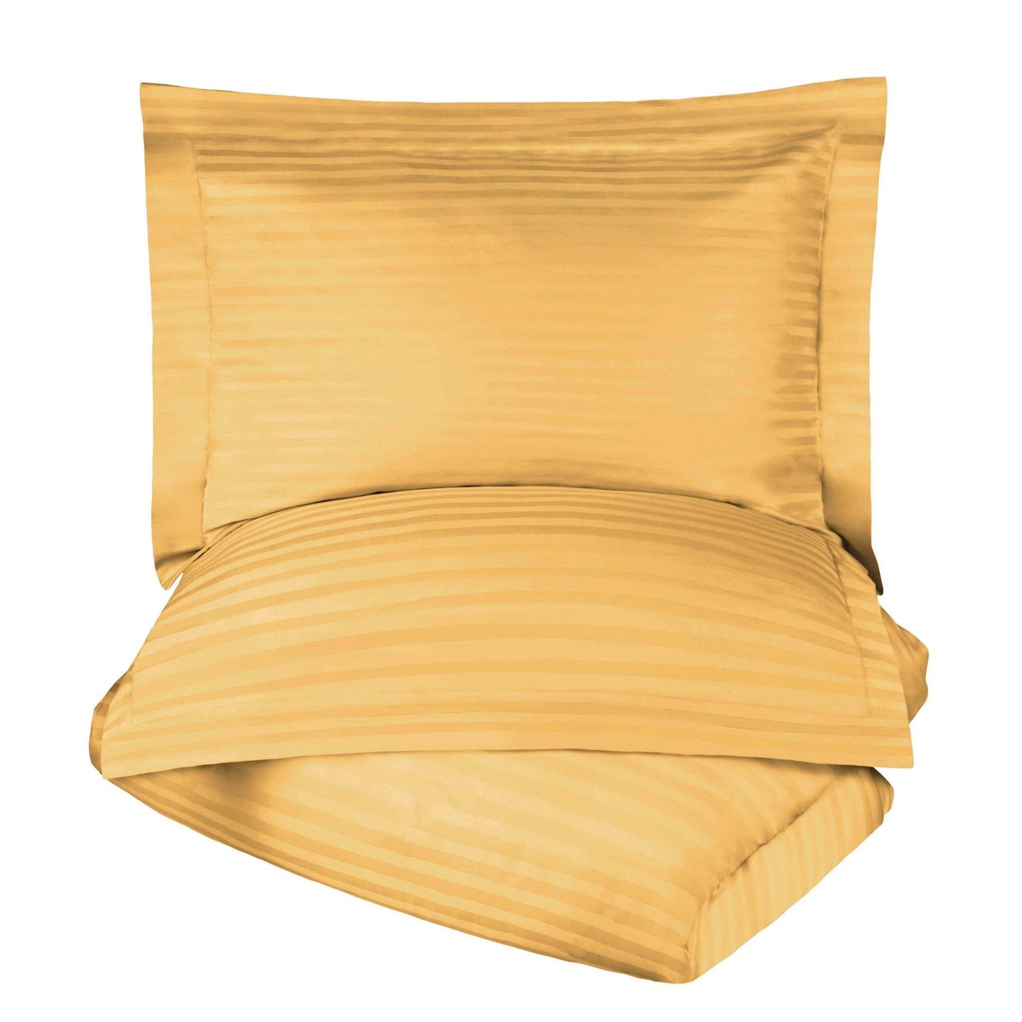 650-Thread Count 100% Egyptian Cotton Plush Striped Duvet Cover Set FredCo