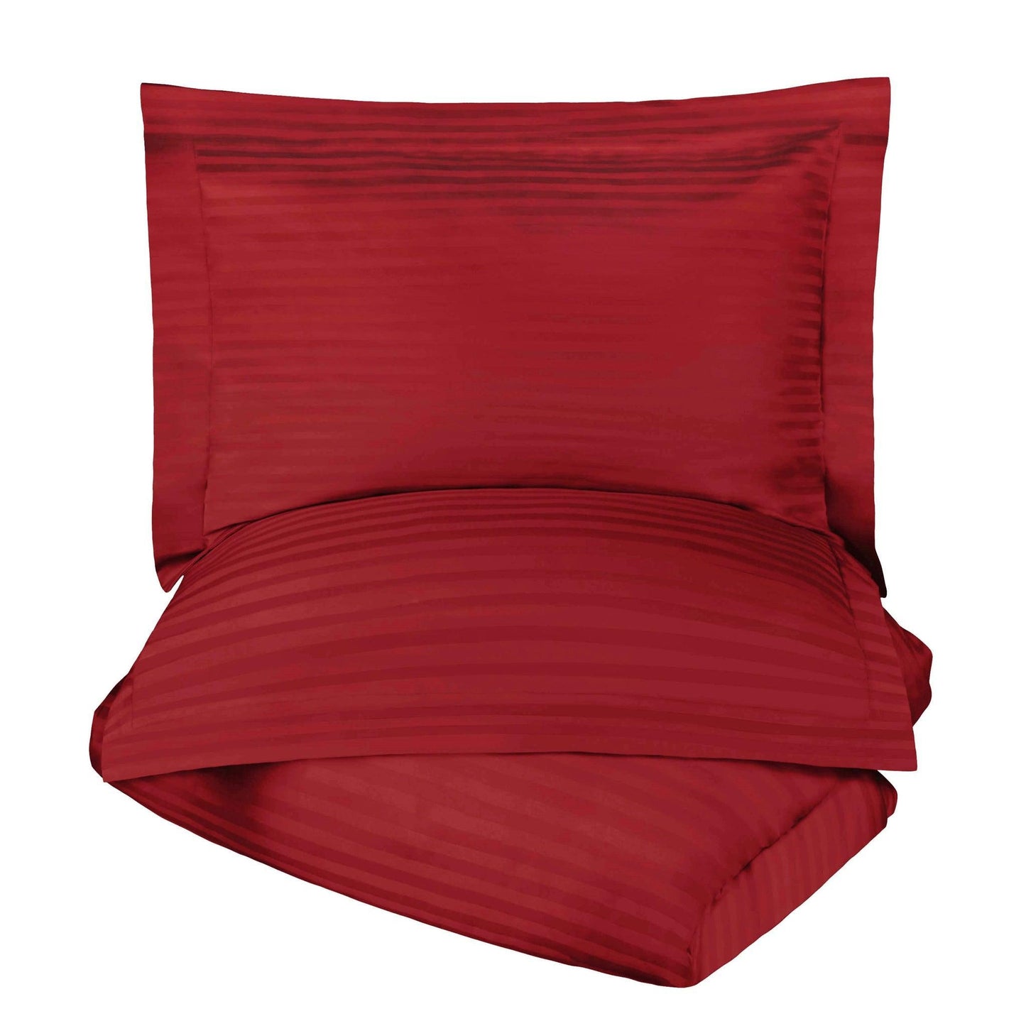 650-Thread Count 100% Egyptian Cotton Plush Striped Duvet Cover Set FredCo