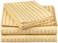 650-Thread Count 100% Egyptian Cotton Striped Deep Pocket Sheet Set FredCo
