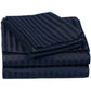 650-Thread Count 100% Egyptian Cotton Striped Deep Pocket Sheet Set FredCo