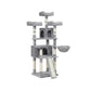 67 Inch Grey Large Cat Tree FredCo