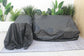6PCS Outdoor Patio Balcony Wicker Sofa Chair Set with Beige Cushion,Round Tempered Glass FredCo