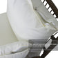 6PCS Outdoor Patio Balcony Wicker Sofa Chair Set with Beige Cushion,Round Tempered Glass FredCo