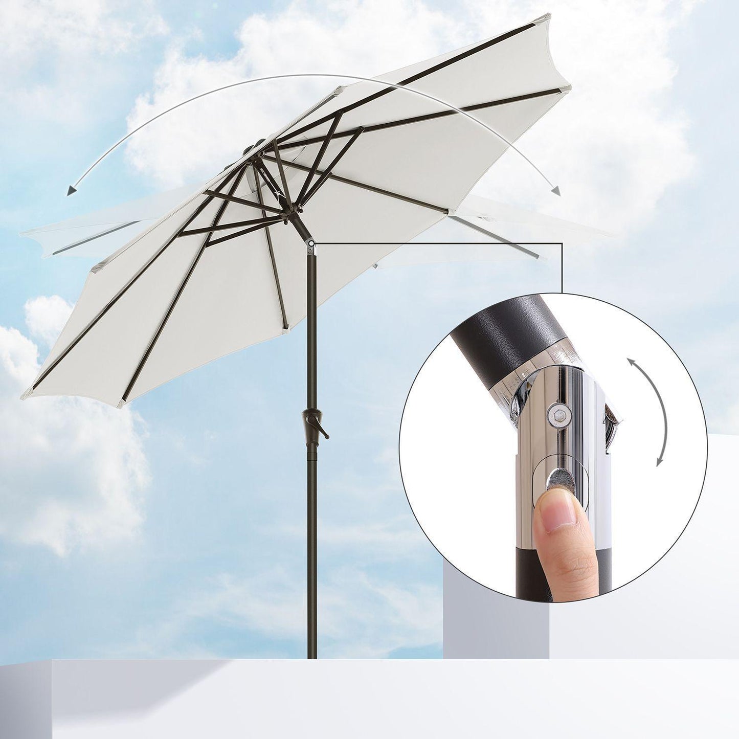 7.5ft Parasol for Patio FredCo