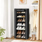 7-Tier Shoe Cabinet Black FredCo