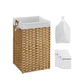 70L Laundry Hamper with Removable Liner Bags Brown FredCo