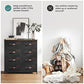8 Fabric Drawers Dresser Rustic Brown FredCo