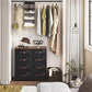 8 Fabric Drawers Dresser Rustic Brown FredCo