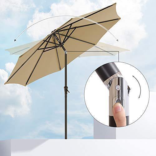 8 Ribs Outdoor Table Umbrella FredCo
