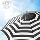 8 Ribs Patio Umbrella Black and White FredCo