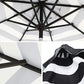 8 Ribs Patio Umbrella Black and White FredCo