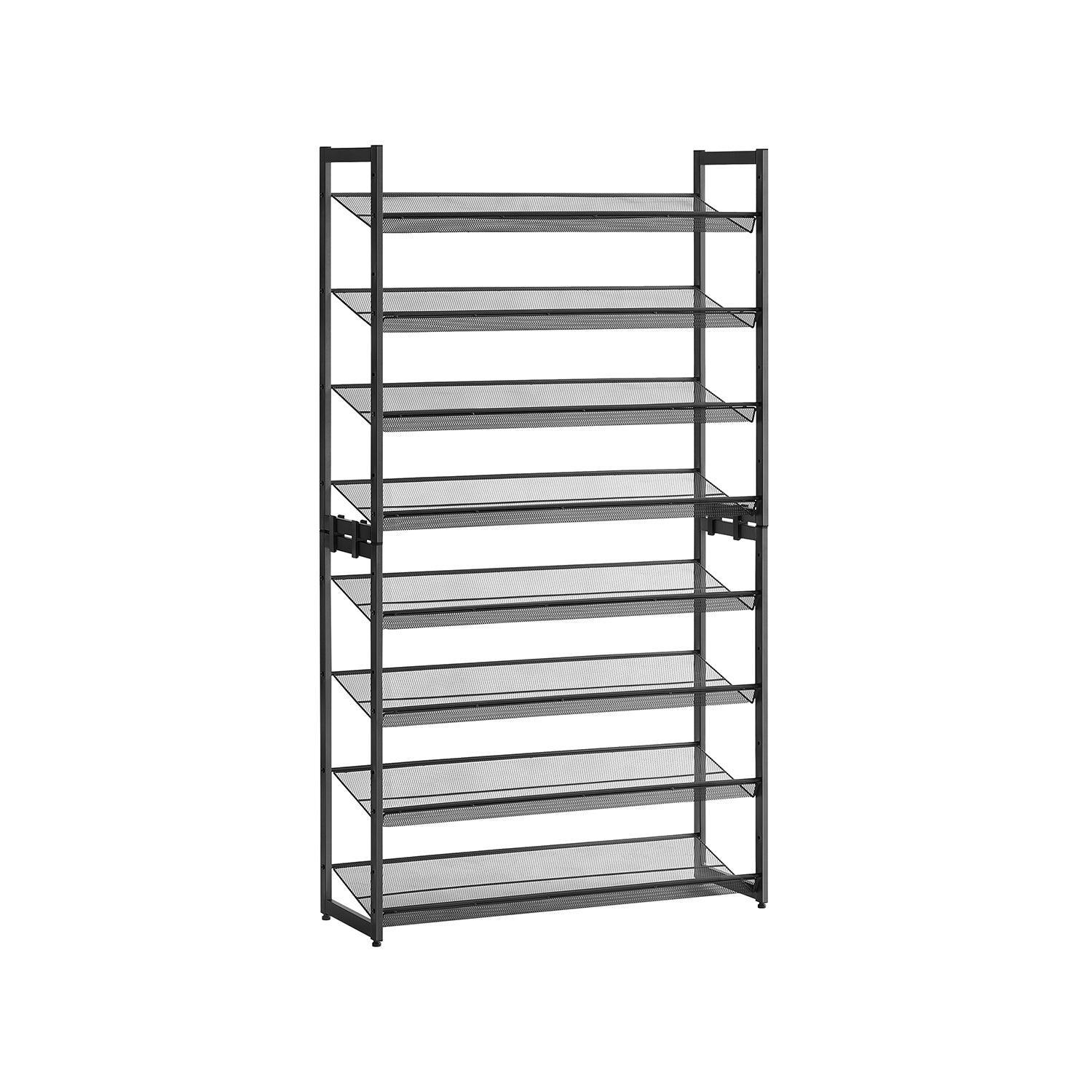 8-Tier Shoe Rack with Adjustable Flat, 32-40 pairs FredCo