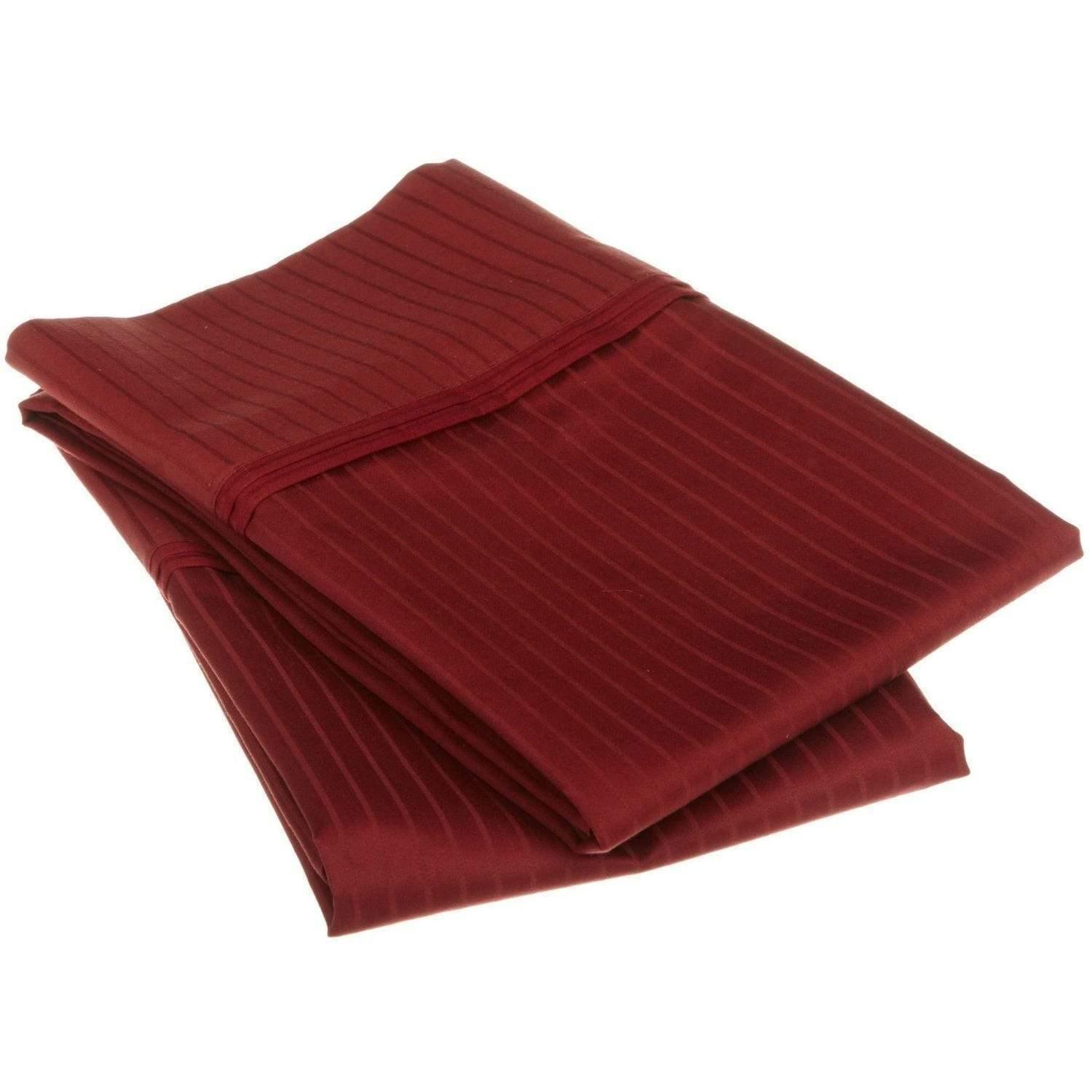 800-Thread Count 100% Egyptian Cotton Gorgeous Stripes Pillowcase Set FredCo