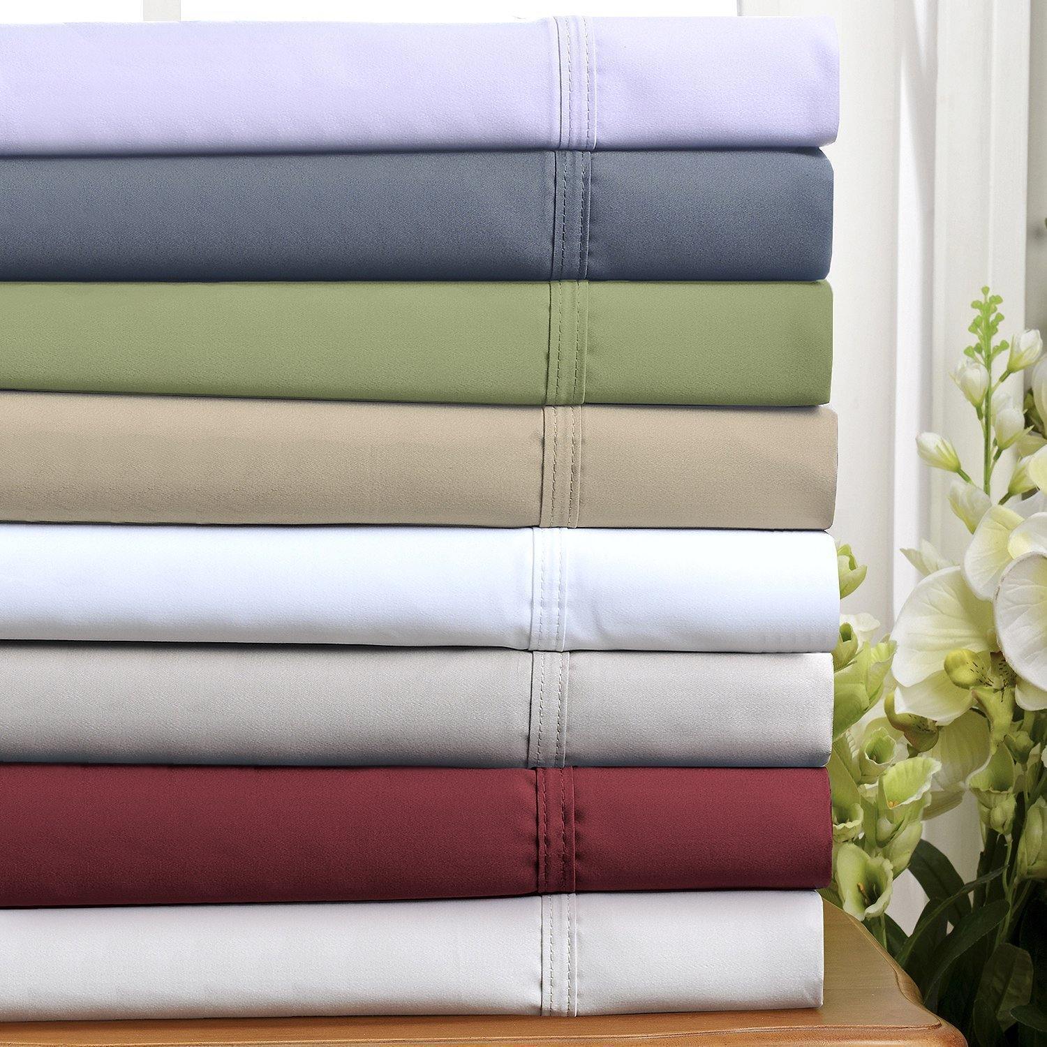 800-Thread-Count Pillowcases Set, Long-Staple Cotton, 8 Colors FredCo
