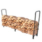 8ft Firewood Rack Heavy Duty Log Rack Indoor Outdoor Wood Rack for Firewood Metal Wood Stacker USPG-FWR001-BC-8FT FredCo