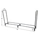 8ft Firewood Rack Heavy Duty Log Rack Indoor Outdoor Wood Rack for Firewood Metal Wood Stacker USPG-FWR001-BC-8FT FredCo