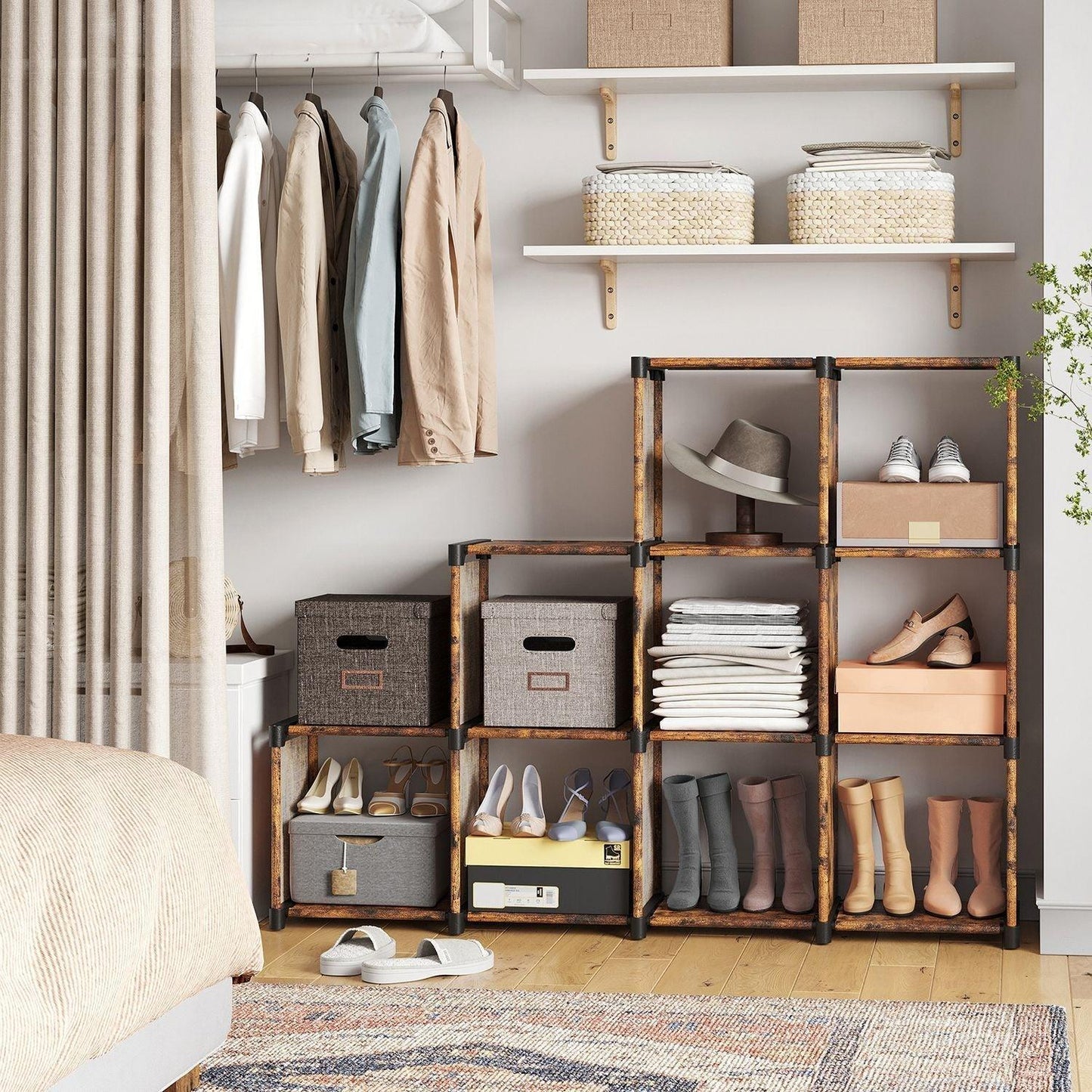 9-Cube DIY Storage Shelves FredCo
