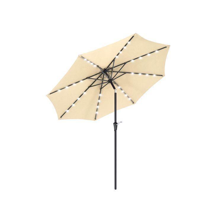 9 Feet Patio Umbrella Beige FredCo