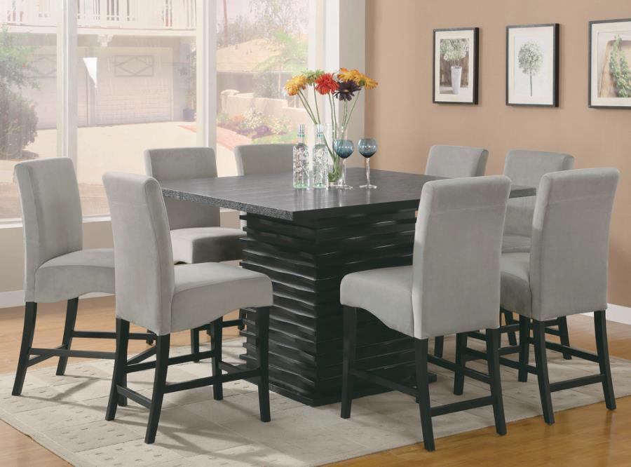 9 PC SET (TBL+8STOOL) 102068-S9 Coaster FredCo