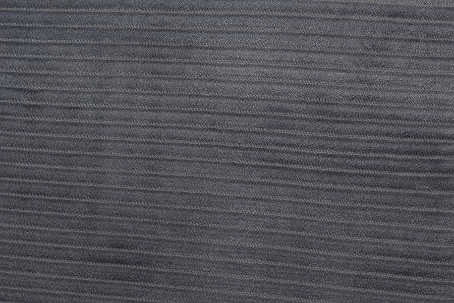 Abberton Modern and Contemporary Grey Velvet and Gold Metal Queen Size Panel Bed FredCo