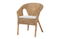 Abbey Modern Bohemian Natural Brown Antique Rattan 3-Piece Living Room Set FredCo
