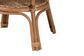 Abbey Modern Bohemian Natural Brown Antique Rattan Coffee Table FredCo