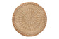 Abbey Modern Bohemian Natural Brown Antique Rattan Coffee Table FredCo