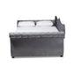 Abbie Traditional and Transitional Grey Velvet Fabric Upholstered and Crystal Tufted Queen Size Daybed FredCo