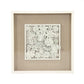 Abstract Ceramic Botanical Succulents Wall Art, W23.5 x H23.5 x D2.5 FredCo