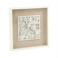 Abstract Ceramic Botanical Succulents Wall Art, W23.5 x H23.5 x D2.5 FredCo