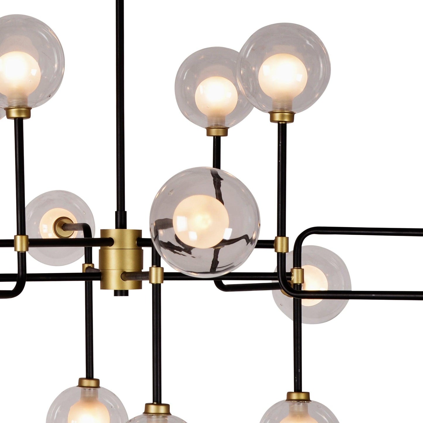 Abstract Globe Pendant Light Large ZD7602-16B-G FredCo
