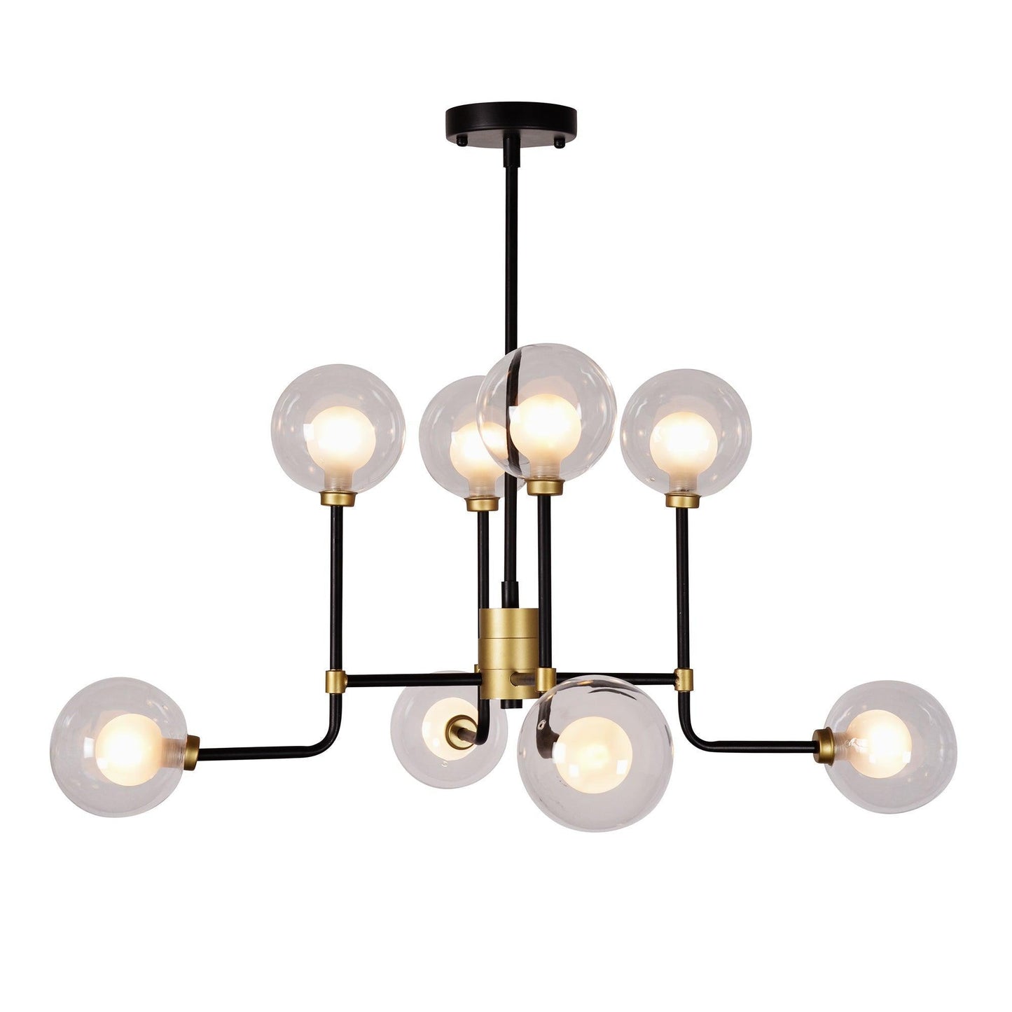 Abstract Globe Pendant Light ZD7602-8B-G FredCo