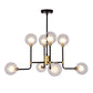 Abstract Globe Pendant Light ZD7602-8B-G FredCo