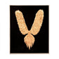 Abstract Gold Leaf Feather Bird Wall Art 31” FredCo