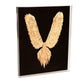 Abstract Gold Leaf Feather Bird Wall Art 31” FredCo