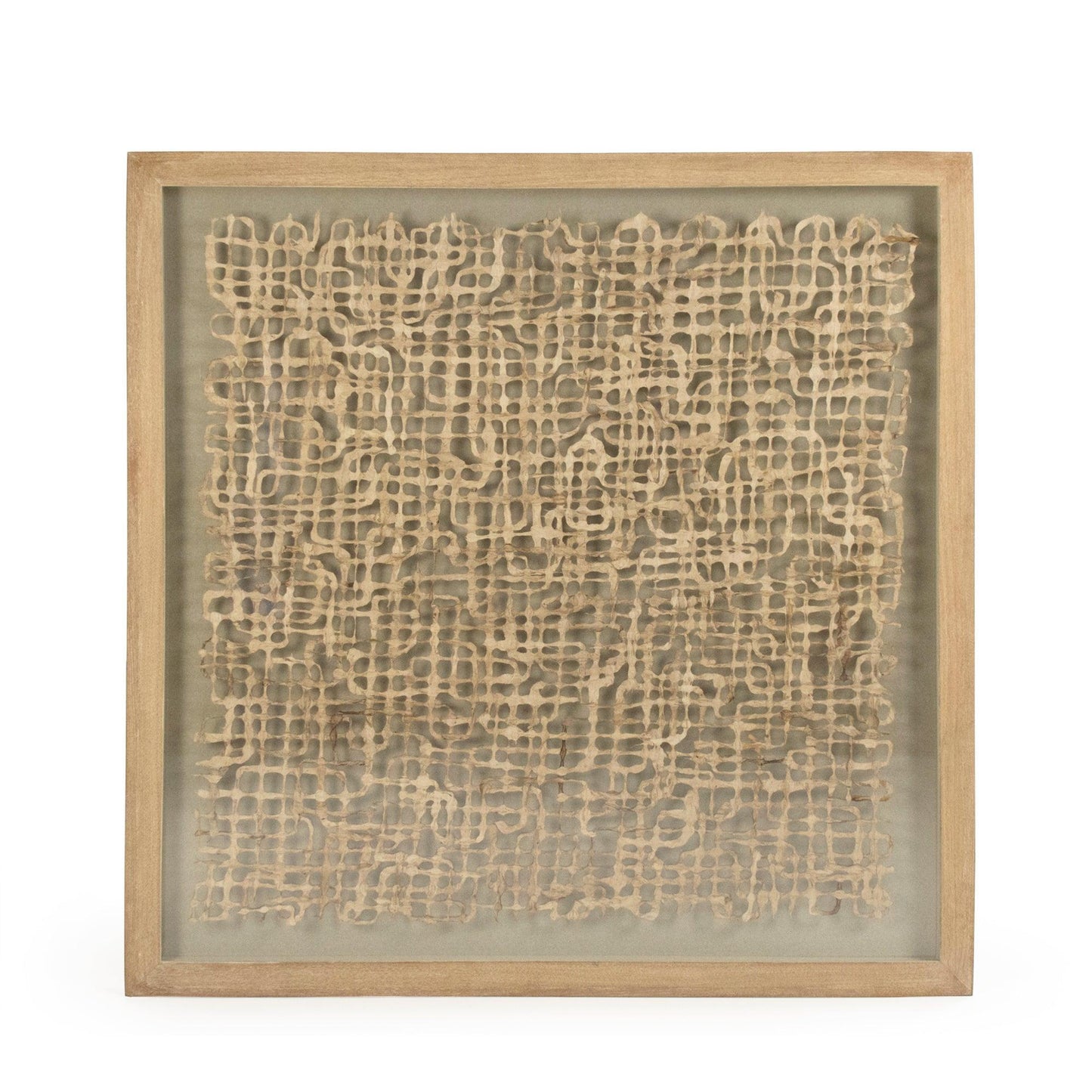 Abstract Paper Acrylic Framed Art ZEN25133B FredCo