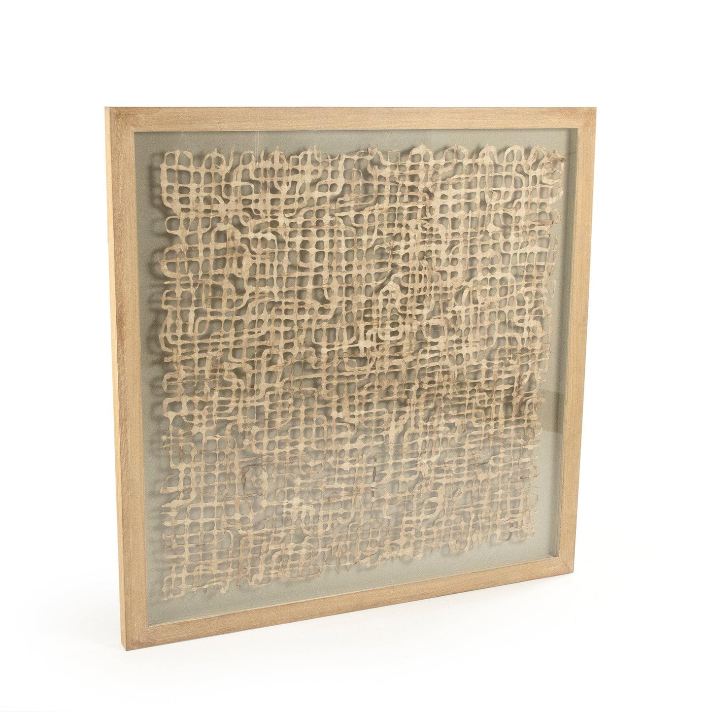 Abstract Paper Acrylic Framed Art ZEN25133B FredCo