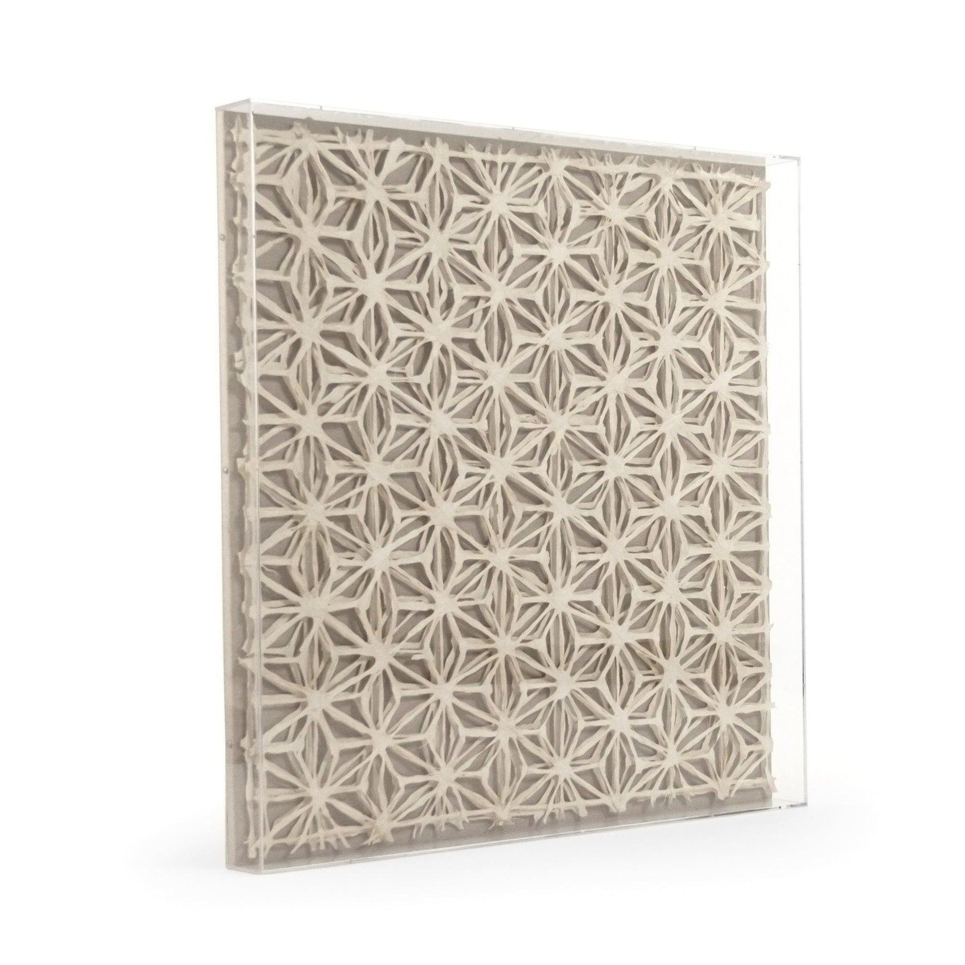 Abstract Paper Acrylic Framed Art ZEN30190 FredCo