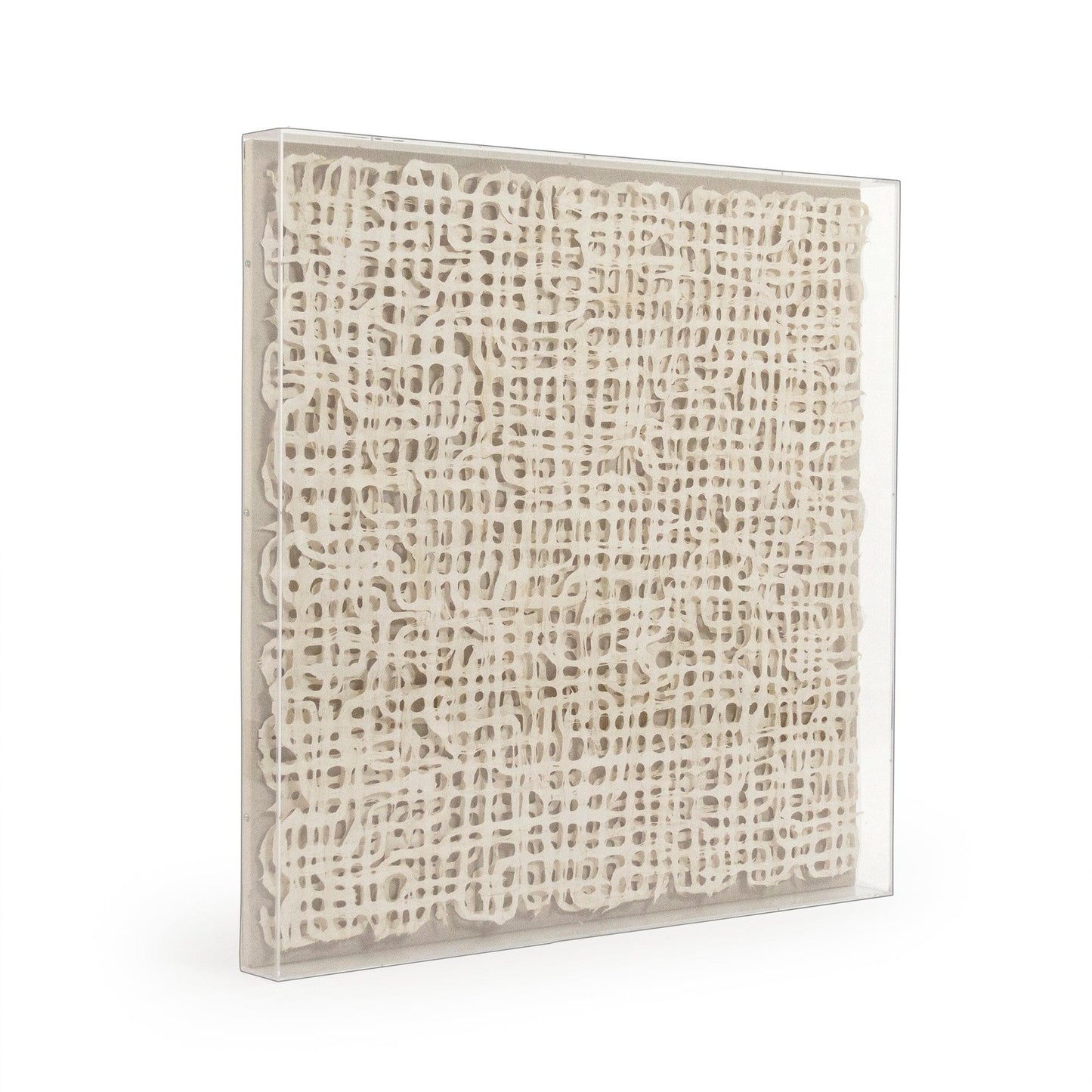 Abstract Paper Acrylic Framed Art ZEN30203C FredCo