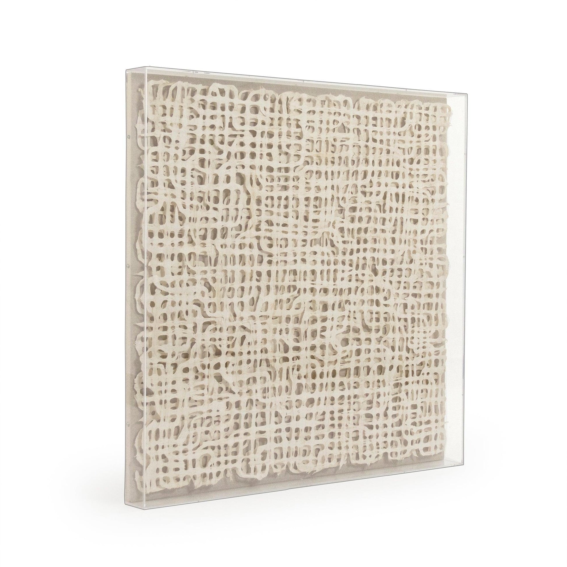 Abstract Paper Acrylic Framed Art ZEN30203C FredCo