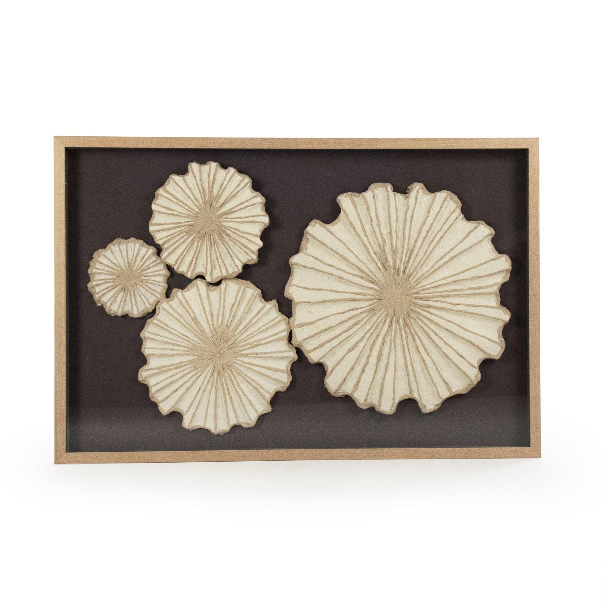 Abstract Paper Framed Art ZEN30423B FredCo