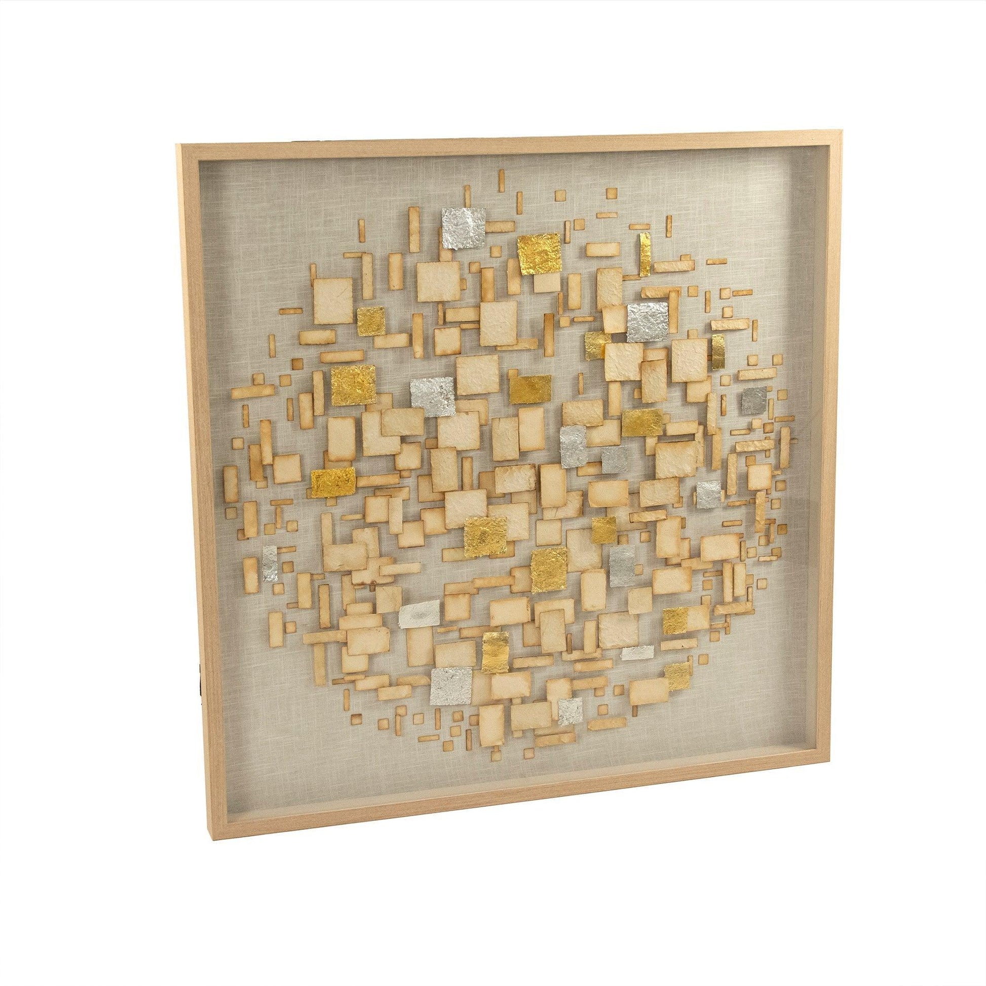 Abstract Paper Framed Wall Art ZEN39029 FredCo
