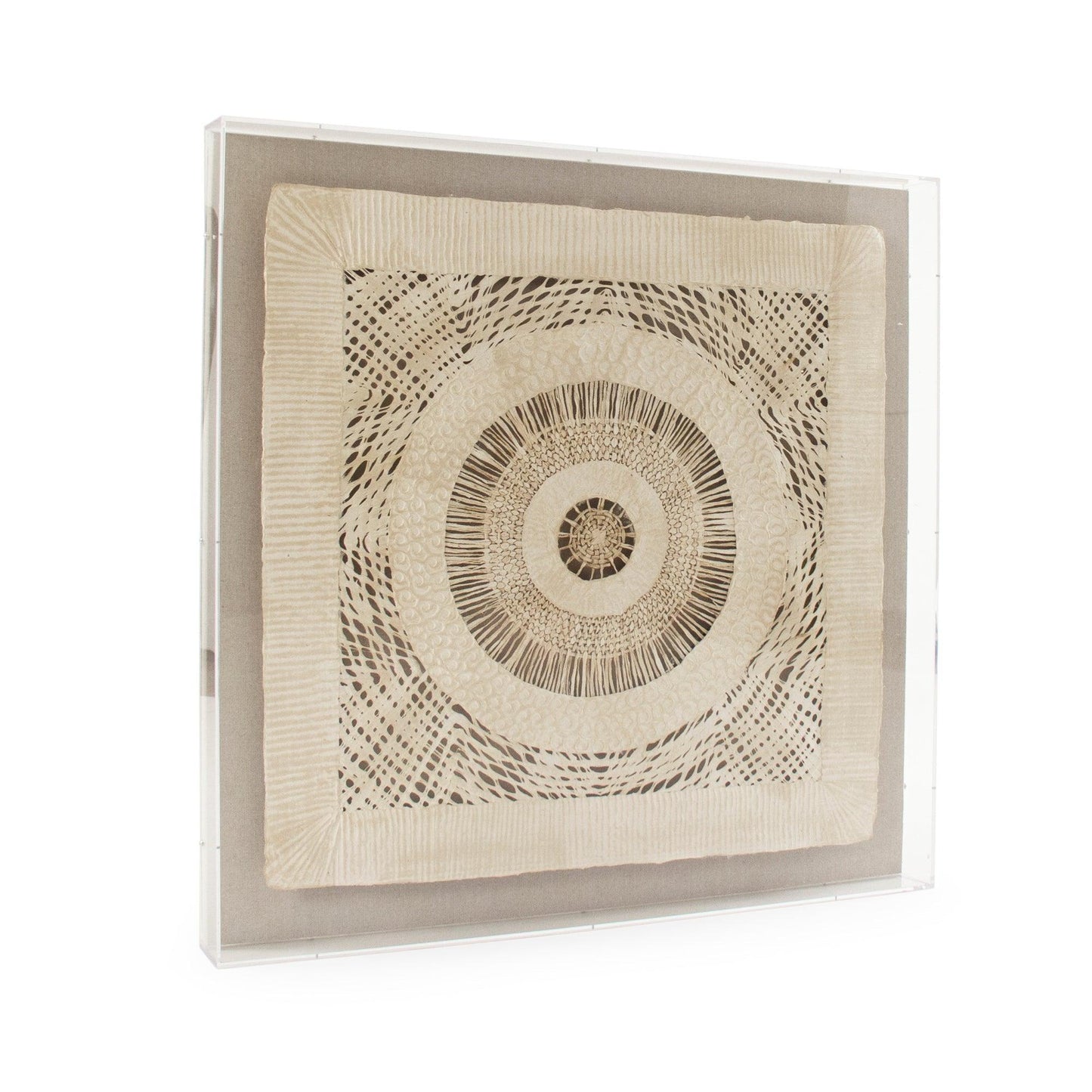 Abstract Paper in Acrylic Wall Art ZEN38524C FredCo