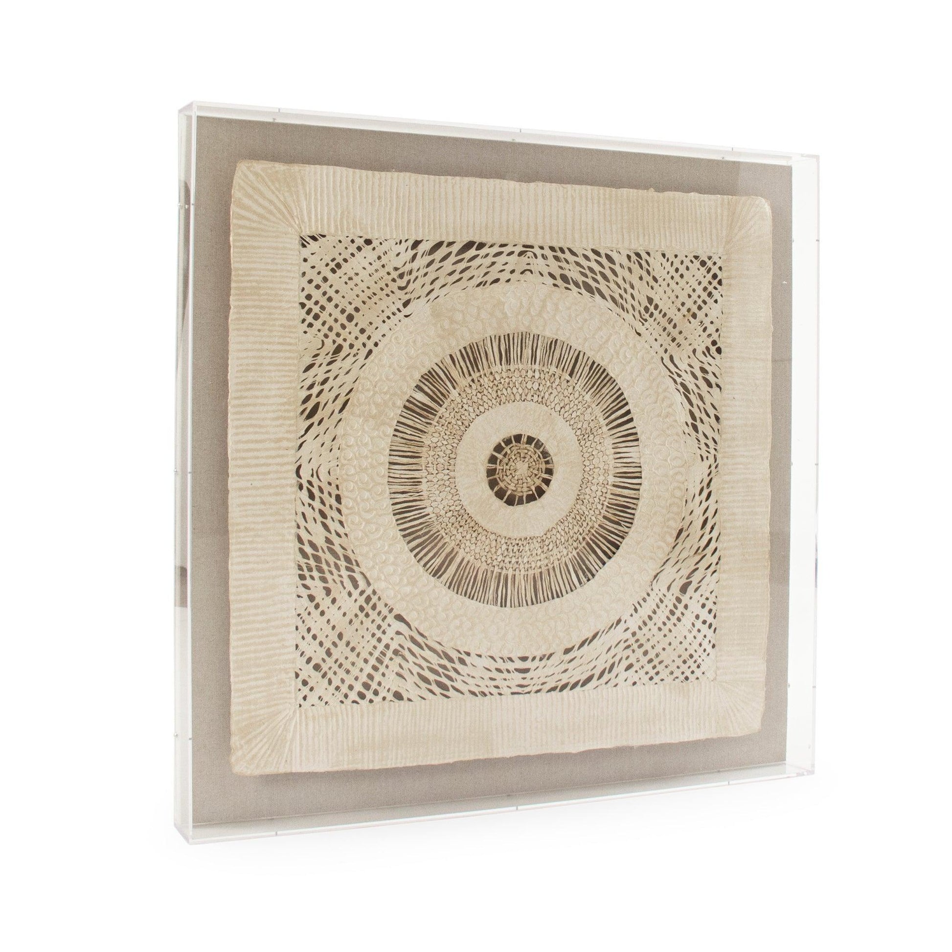 Abstract Paper in Acrylic Wall Art ZEN38524C FredCo