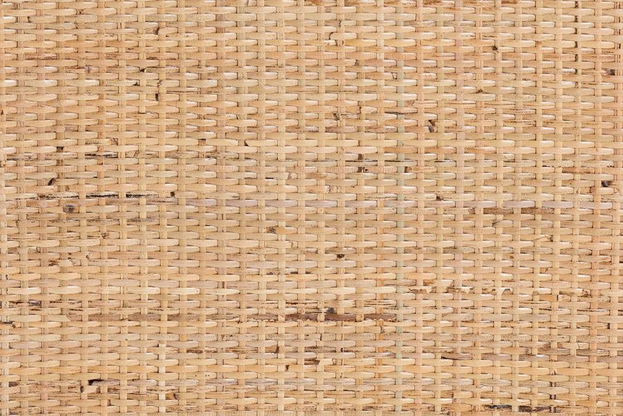 Acelin Modern Bohemian Natural Brown Rattan Nightstand FredCo