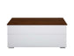 ACME Aafje Coffee Table w/Lift Top, White & Walnut Finish FredCo