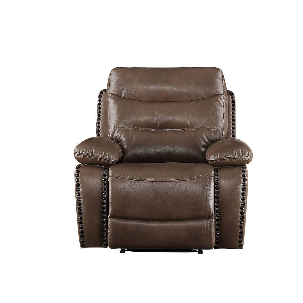 ACME Aashi Recliner , Brown Leather-Gel Match FredCo