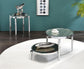 ACME Abbe Coffee Table, Glass & Chrome Finish FredCo
