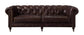 ACME Aberdeen Sofa, Vintage Brown Top Grain Leather FredCo